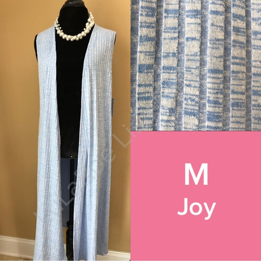 NWT beautiful marled light blue/white Lularoe Joy size M